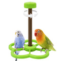 Jevnd Washable Bird Spinning Toy, 360° Rotation Parrot Perch with Anti-Slip Texture, Sturdy Hanging Parakeet Toys with 1.8'' Larger Washer Fit Most Birds Cage, Bird Cage Toy for Cockatiel Budgie