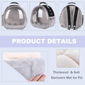 Portable Small Animal Backpack Travel Breathable Pet Carrier Bag Cages for Guinea Pig, Rabbit, Bearded Dragon, Squirrel,