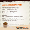 FullBucket Equine Probiotic Pellets with Saccharomyces boulardii for Horses Under High Stress or for Horses with Ongoing