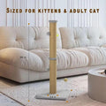 PELUOMOZ Tall Cat Scratching Post 36 inch Large Cat Scratch Post for Indoor Cats with Durable Natural Sisal Rope Scratcher Post Tree Kitten Interactive Toy-Gray
