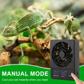 Reptile Ventilation Fan, Auto Temperature/Thermometer Control LED Digital Humidity Gauge, °C/°F Switchable Dehumidifier 