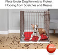 RESILIA Under Dog Crate and Kennel Mat to Protect Floors, Water-Resistant Pad for Hard Floors and Surfaces, 30 Inches x 