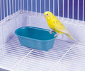 Penn-Plax Bird Bath with Mirror -Engaging Cage Accessory 5.75 x3.25x1.75 in