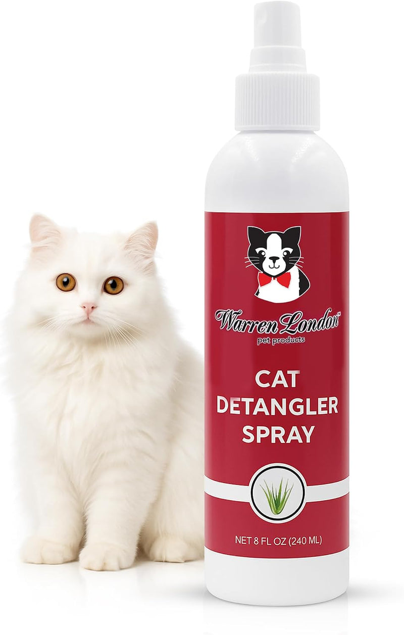 Warren London Cat Detangler Spray, Unscented Leave-in Conditioner, 8 oz