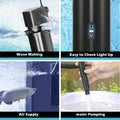 COOSPIDER Aquarium Filter with 7W U-V Light 300GPH for 75-200 Gallon Tank