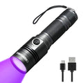 COSMOING 395nm UV Flashlight, Rechargeable Black Light Flashlight, LED Flashlight IP65 Water-Resistant Pet Urine Detector for Dog Cat Stains, Scorpion, Bed Bug, Household
