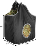 Derby Originals Large 24 OZ Canvas Horse Hay Bag 2 Sided Combo Design X Wide Gusset and 6 Month Warranty
