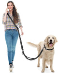 WANFIRE Hands Free Dog Leash, Multifunctional Crossbody Dog Leash, 5.9-9.5Ft Long Waist Belt with Car Safety Buckle and Double-Sided Reflective Stitches for Medium and Large Dogs.(Black)