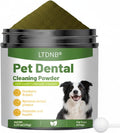 Dog Dental Powder, Dog Teeth Cleaning Powder, Targets Tartar & Reduces Plaque & Bad Breath - Teeth Cleaning Made Easy El