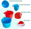 10 Pcs Cage Cups Birds Feeders Bowl Chicken Feeding Watering Dish Hanging Wire Cages Box Coop Cups for Pet Parrot Parake