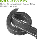 Heavy Duty Dog Leash - 2 Handles by Padded Traffic Handle for Extra Control, 6foot Long - Perfect for Medium to Large Do