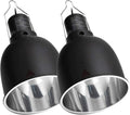 REPTI ZOO Reptile Light Fixture 2 Packs 5.5 Inch Deep Dome Lamp Cap, Optical Reflection Cover for Reptile Glass Terrariu