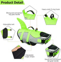 Fragralley Shark Dog Life Jacket, Adjustable Dog Life Vest with Shark Fin, Suit for Small Medium Large Dog Life Vest for