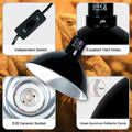 8.5-inch Standard Lamp Dome for Reptile Heating Lamps, Ceramic Heat Emitters, Max 200W for Bearded Dragons, Turtles, Sna