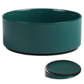 Kitwinney Large Dog Bowls, Non Slip Heavy Ceramic Dog Food and Water Bowl with Silicone Base, 8" Pet Feeding Bowl for Small, Medium, and Big Dogs (Green, 8 Inches)