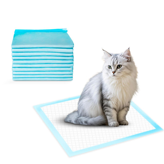 Cat Litter Pads, 23.5” L x 17.5” W Cat Pad Refills for Litter Box, 10 Count Pee Pads for Most Cat Litter Box, Odor Control Cat Pee Pad, Super Absorbent Leak-Proof, Fresh Scent