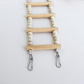 Bird Ladder Bridge, Wooden Pet Hamster Climbing & Swing Toys, Cage Accessories for Birds Rats Parrots Hamster Squirrel Sugar Gliders Parakeets Cockatiels - 20 Steps - 45.3 x 3.14 Inch