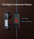 3 Gallon Fish Tank Starter Kit with Heater Hidden Filtration Light Acrylic