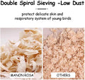 MANON ROSA Wood Shavings for Bird Bedding - Natural Aspen Soft Low-Dust & Odor-Control Nesting Material for Parakeets Pa