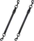 2pcs Reflective Nylon Dog Collar Clips, Double-Ended Backup