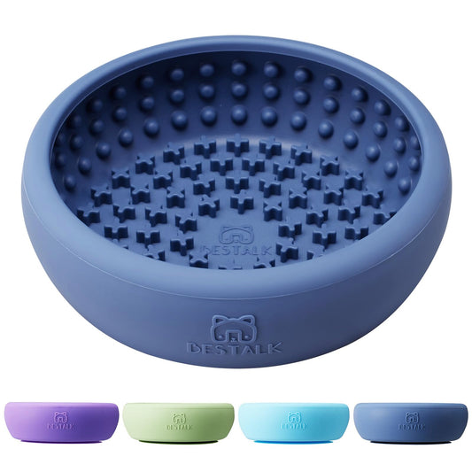 Dog Lick Bowl, Bestalk Anxiety Relief Lick Mat for Dogs, Non-Slip Freeze Licking Bowl Enrichment Puzzle Feeder for Distraction, BPA Free Silicone, Dishwasher Safe