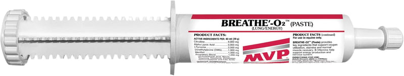 MVP Breathe O'2 Pre-Race Paste to Support Lung/Airway Function in Horses