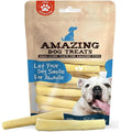 Amazing Dog Treats - Cow Tail Dog Chews (6 Inch Regular - 12 Pack) - Sourced from 100% Grass Fed Cattle - All Natural - Long Lasting Chew for Dogs - Rawhide Alternative for Dogs