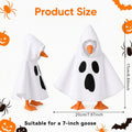 7 Inch Desk Goose Halloween Outfits Ghost Patterns Mini Desk Goose Hoodie