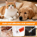 Ovrilossa Tick Remover Tool Kit, Portable Stainless Steel Tick Tweezers + Remover TicksKey, 7pack Essential Tools for for Humans, Dogs & Cats Outdoor Activities, Quick & Safe(Size:1pack)