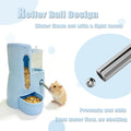 Hamster Water Bottle with Food Bowl,Hamster Cage Accessories 300ml+80ml