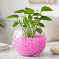50/100/200Pcs Pink Glow Stones, Glowing Garden Pebbles Garden Bonsai Decoration