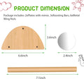 Ensayeer Mini Chick Perch with Mirror, Strong Bamboo Roosting Bar for coop and brooder, Training Perch for Baby Chicks, El Pollitos, La Pollita, Easy to Assemble and Clean, Fun Toys for Chick
