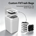 Official Refill Rings for Self Sealing and Self-Changing Automatic Trash Can, Durable Replacement Garbage Bag Rings for 