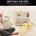 Cat Tunnel Cat Toy for Indoor Cats, 25.59 Inch Spiral Cat Tunnel with Cat Wand & Feather Mouse Toys, Collapsible Interac