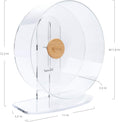 Niteangel Silent Hamster Exercise Wheel - Dual-Bearing Quiet Spinning Acrylic Hamster Running Wheel for Hamsters, Gerbil