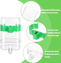 CLPOAWC Bird Water Dispenser, Bird Cage Feeder, Parakeet Cage Accessories, 2 Pcs Automatic Bird Water Feeder for Budgies Cockatiel Lovebird Canary Finch, clear