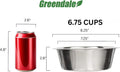 4 Pack - 6.75 Cup (1.6 Liter) Stainless Steel Dog Bowls – Metal Dog Food Bowls, Dog Water Bowls, Pet Feeding Bowls, Replacement Bowls for Raised Stands, Rust Resistant, Dishwasher Safe
