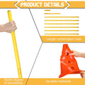 Dog Agility Hurdle Cone Set Dog Agility Course Backyard Set with Height Adjustable Include 12 Cones 6 Rods Training Equi