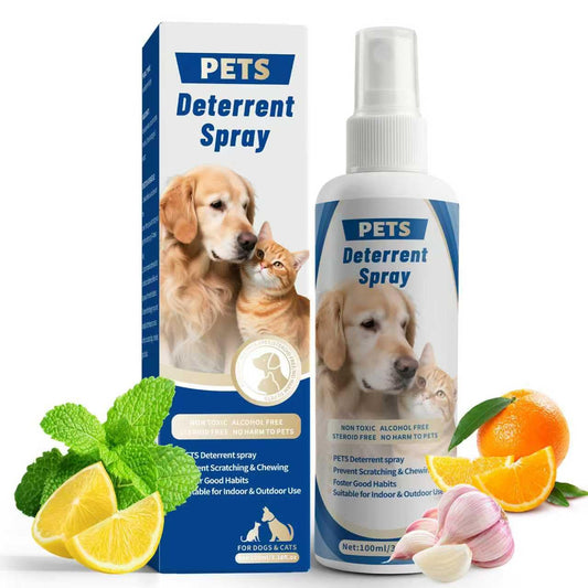 DORWBIAO Enhanced Effectively - 100ml Bitter Spray for Dogs, Dog No Chew Spray, A Safe and Natural Behavior Correction and Training Spray for Dogs and Puppies, Indoor & Outdoor Use (Blue)
