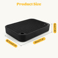 Bartuke Litter Box Step, Cat Step/Ramp/Catcher with Filter Function, Easy to Clean, Ideal for Kitten & Elderly Cats (Black)