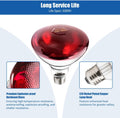 250W Heat Lamp Bulbs 1 Pack Infrared Heat Lamp for Chickens with E26 Socket and 5000 Hours Lifespan Heat Light Bulb for 