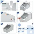 1 Pcs Galvanized Metal Rabbit Nesting Box, 14.5 * 8.5 * 8 Inch
