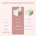 IMMHABI 400 Count Lick-Safe Dog Wipes, Coconut Plant-Based Hypoallergenic Dog Wipes for Paws, Butt, and Anal Gland Care, Cleansing & Deodorizing for Puppies
