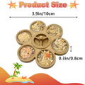 2 Pcs Hermit Crab Food Dish, 9 Grids Food & Water Bowl, Hermit Crab Tank Accessories