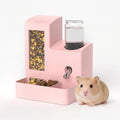 Hamster Water Bottle Feeder, No Drip 2-in-1 Dispenser
