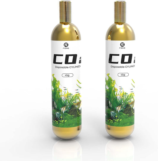 FZONE 45g Disposable CO2 Cartridges with 5/8'' Threaded Interfaces (2-Pack)