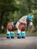 LeMieux Toy Pony Bandages for Toy Pony - Fleece - Simple Fastening - Suitable for Ages 3 Years + - Azure
