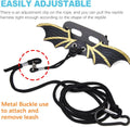 CoguZed Bearded Dragon Leash and Harness Set, Adjustable Lizard Harness, Soft Leather Reptile Costume, Cool Dragon Wing 
