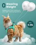 fayogoo Escape Proof Cat Harness and Leash Set for Walking, Secure-Fit Step-in Cat Vest Harness, Soft & Lightweight for Kittens and Large Cats