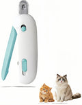 Adjustable Cat Nail Clippers with Safety Guard & Hidden File, Splash-Proof Trimmer for Kittens & Indoor Cats, Painless B
